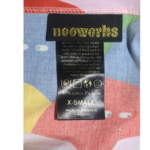 Nooworks Jordan Jumper Rainbow Lumps Lightweight Overalls Sleeveless Jumpsuit XS - Picture 4 of 7